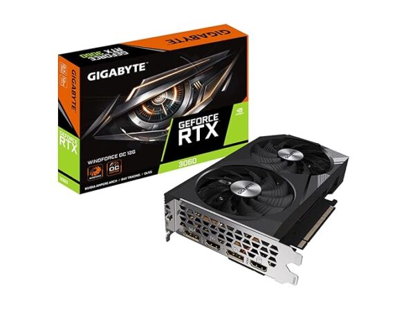 GIGABYTE NVIDIA GeForce RTX 3060 WINDFORCE OC 12GB GDDR6 pci_e_x16 Graphics Card