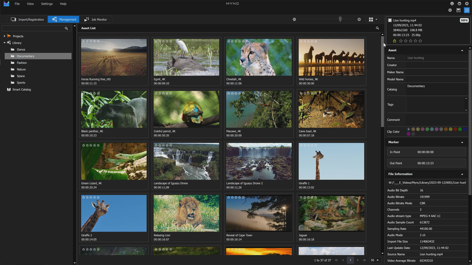 EDIUS_11_Feature_-_Mync_11_Media_Management
